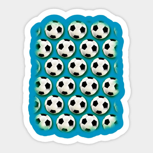 Soccer Ball Football Pattern Sticker by BluedarkArt